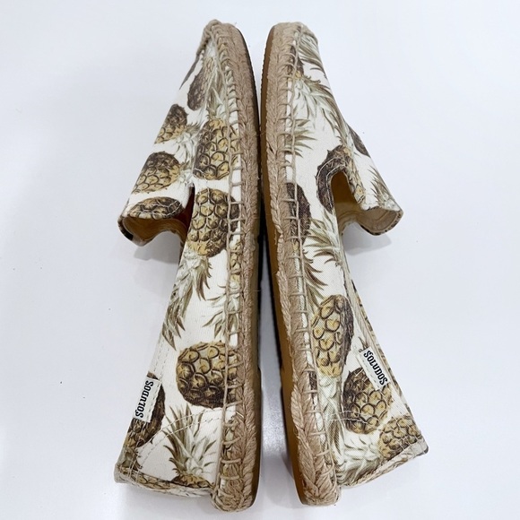 Soludos Pineapple Print Espadrilles Size 8 - Picture 7 of 9